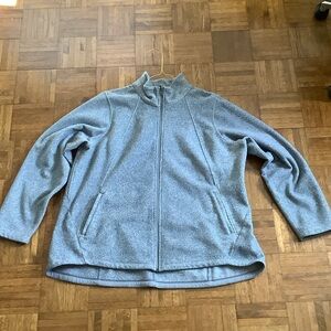 Women’s tweed fleece jacket with pockets